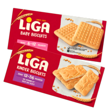 Liga tweede
of derde stap koekjes